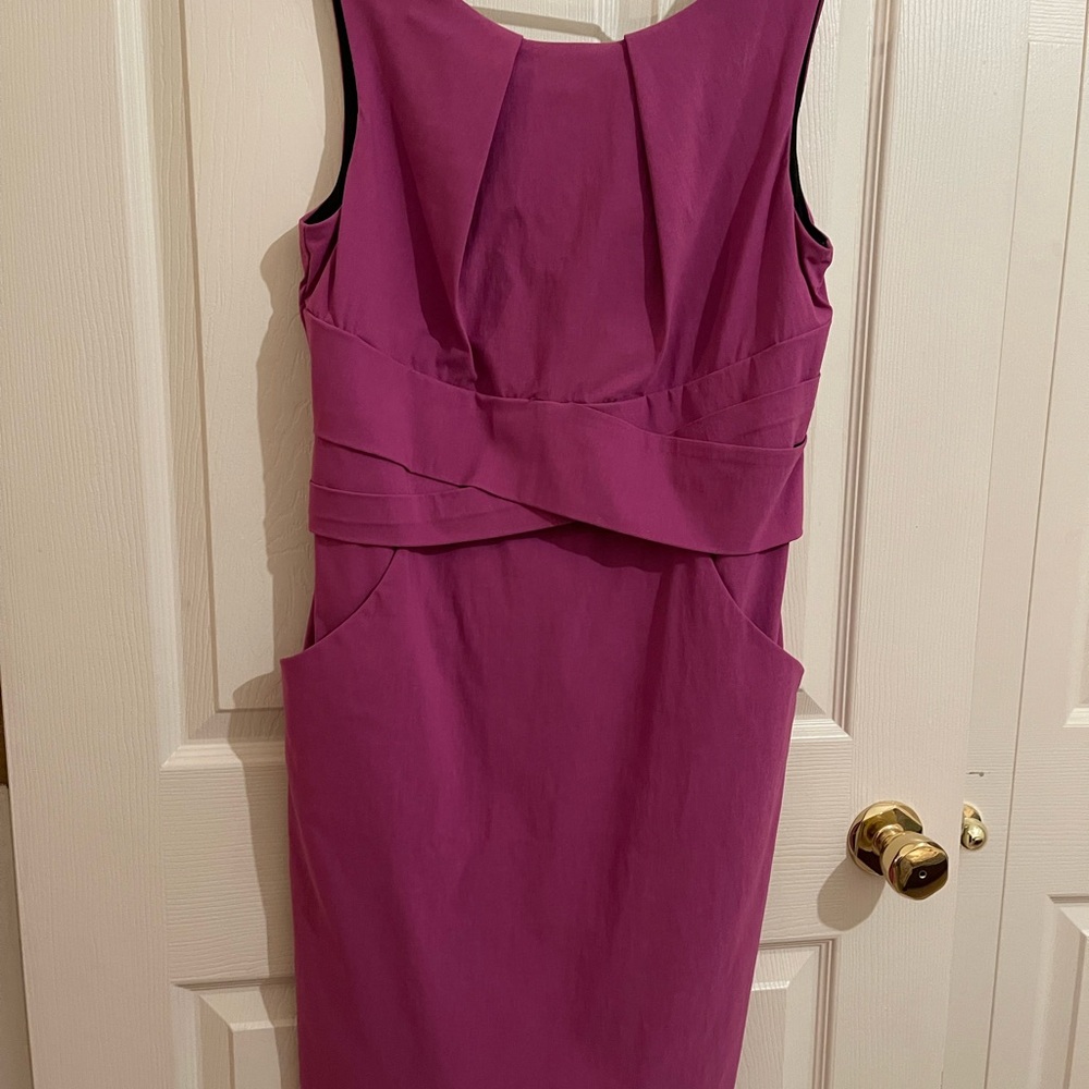 2:$50 final sale Le Chateau Fuchsia Midi Dress